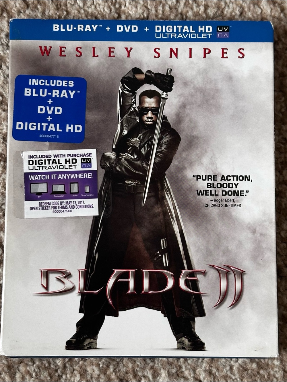 Blade II (Wesley Snipes) Blu-ray + DVD + Digital HD